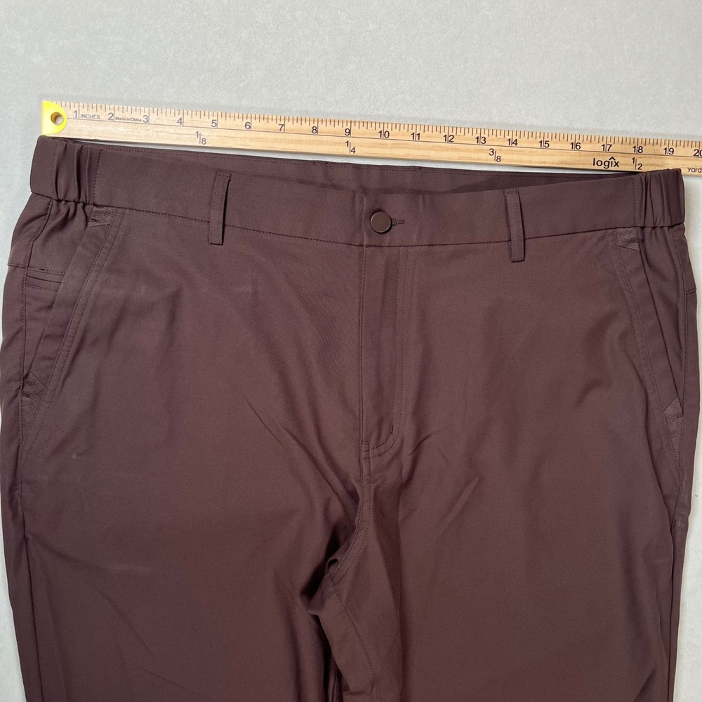 Jack Archer Slim Fit Pants Mens 38x29 (Hemmed) Chocolate Brown Tech Chino Casual - Picture 5 of 8